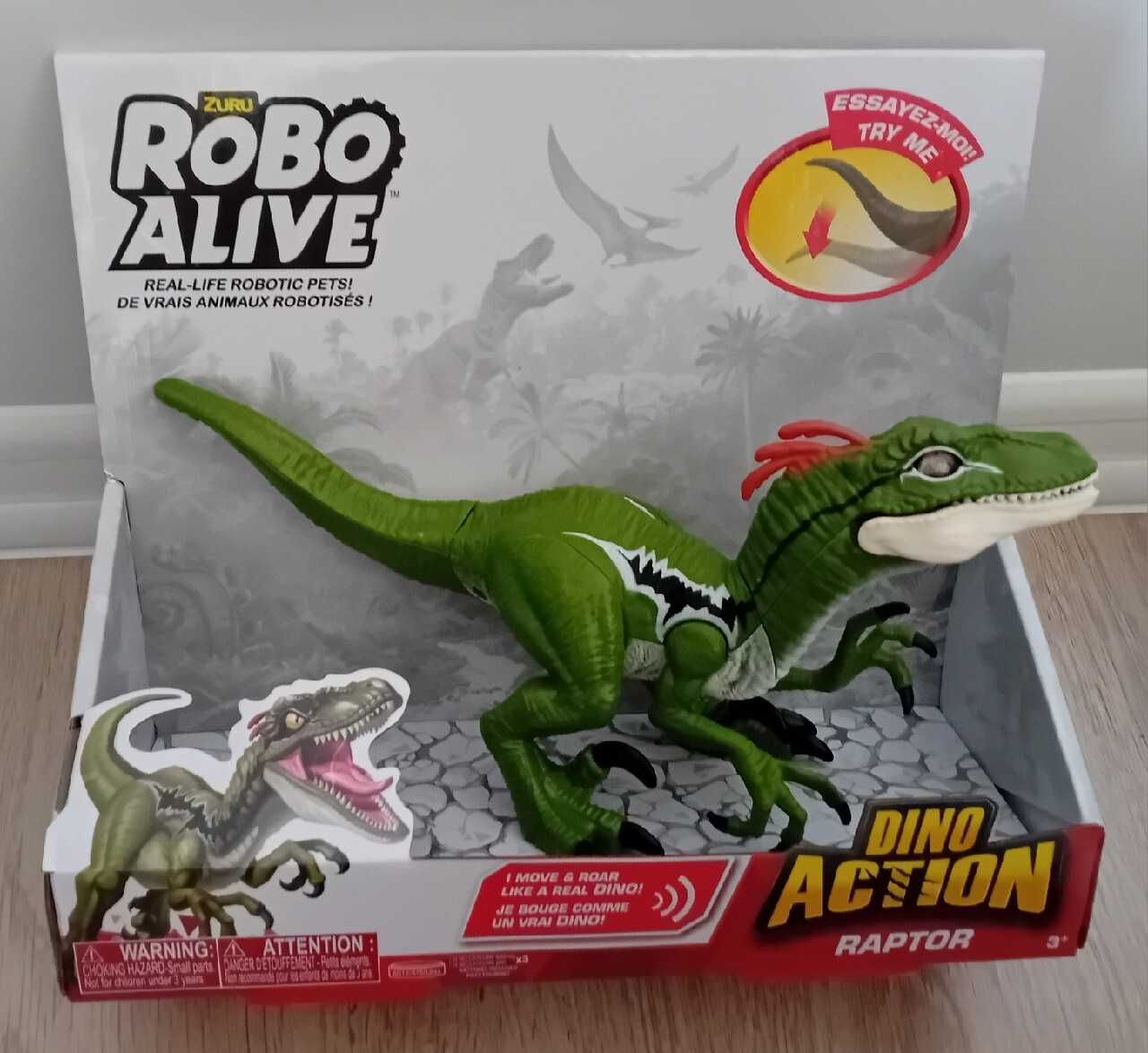 Zuru Robo Alive - Dino Action, interaktywny raptor dinozaur