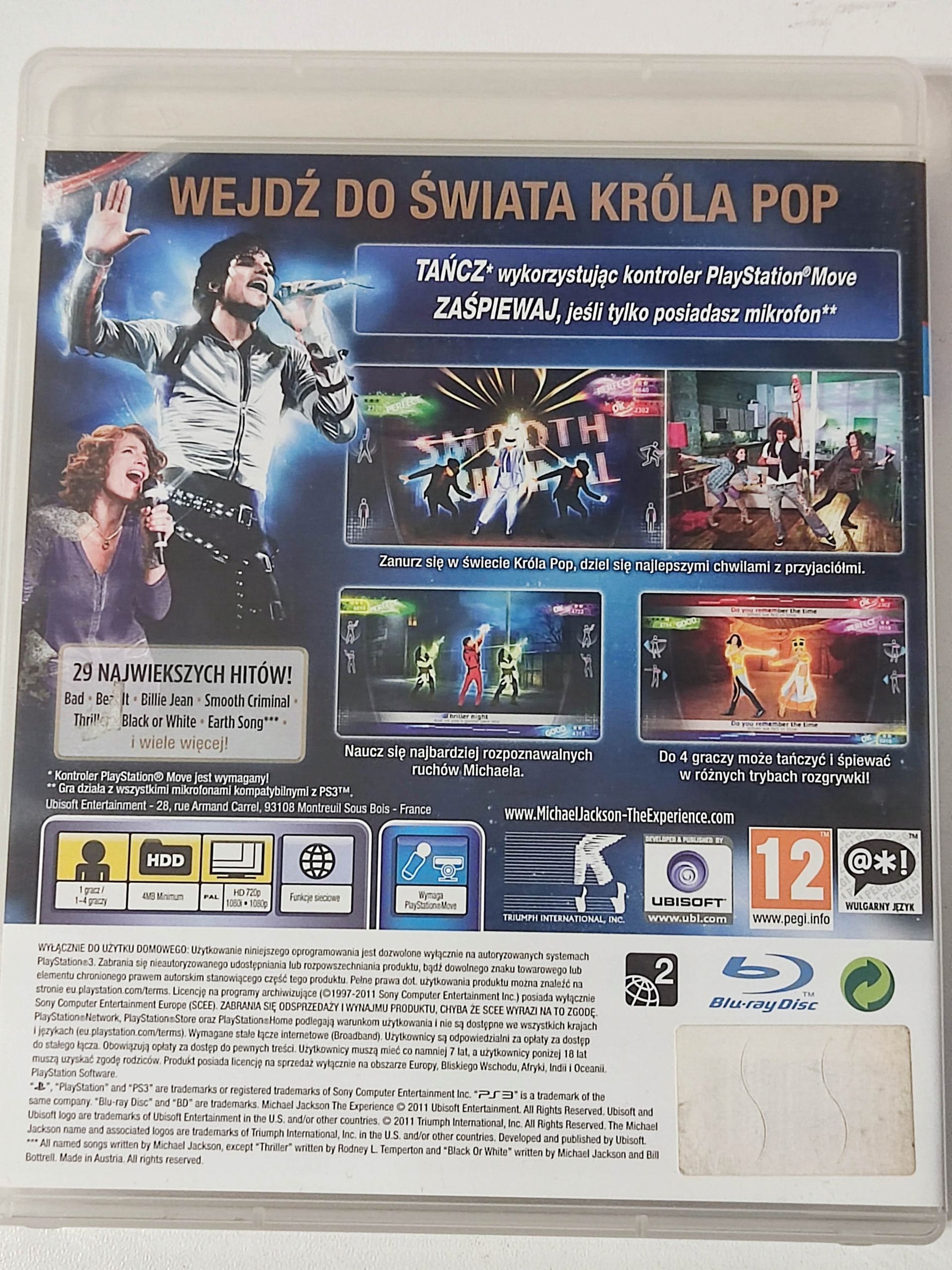 Ps3 Michael Jackson The Experience Move Gra Pl Playstation