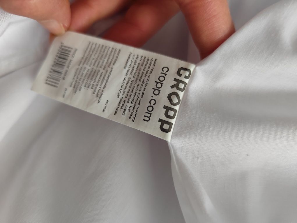 Sukienka biała 100% cotton Cropp S