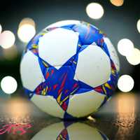 Футбольний м’яч розмір 5 шкіряний| виробник Пакистан