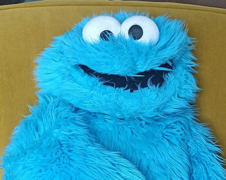 Pacynka Ciasteczkowy Potwór Ulica Sezamkowa - 60cm - ORYGINAŁ