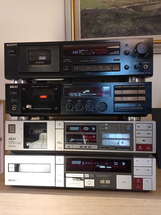 Magnetofony kasetowe Akai Sony