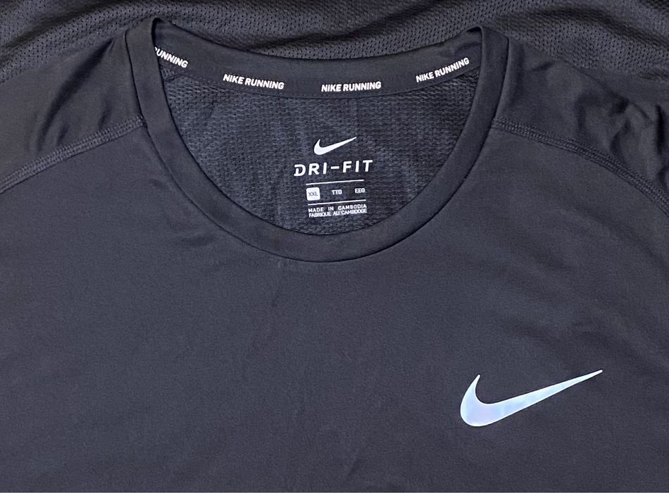 Мужская беговая футболка с длинным рукавом Nike Miler нова XL