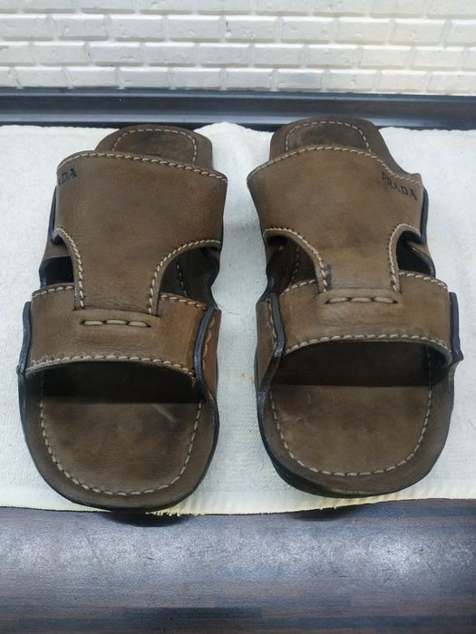 Мужские боссоножки. Сандали. Шлёпанцы. Prada.