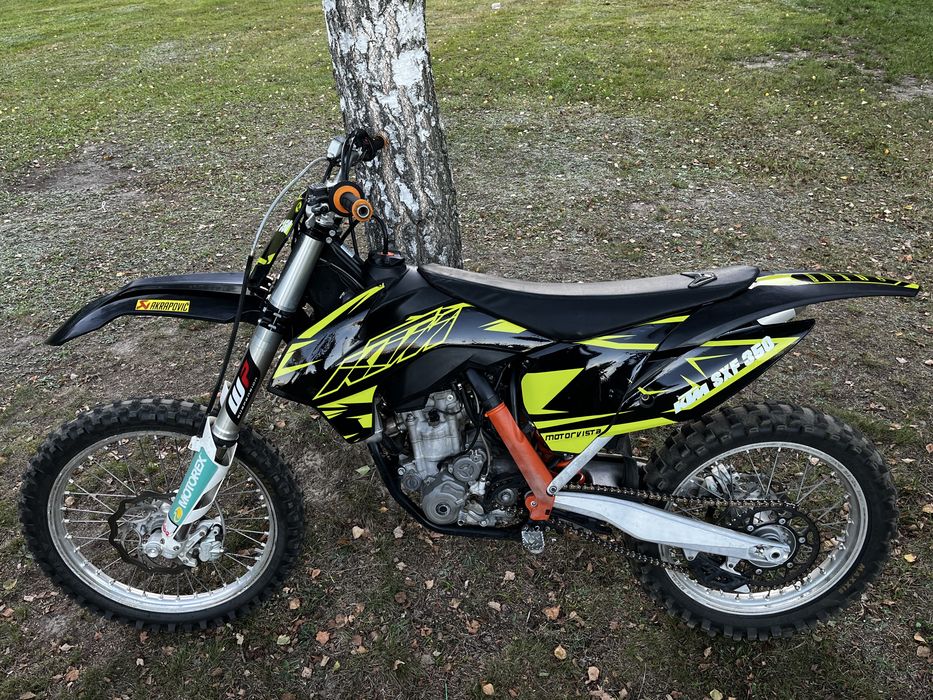 Ktm SXF 350,  rozrusznik, wtrysk