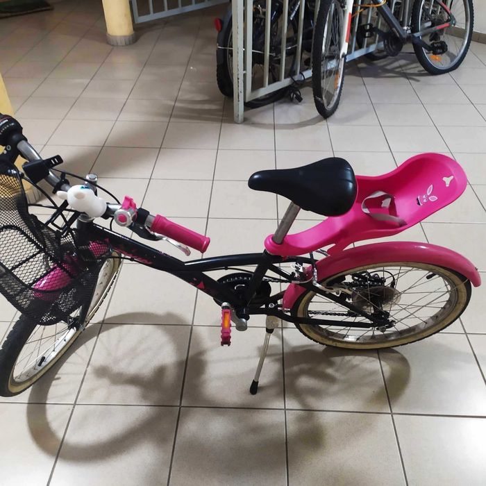 Rower BTWIN 20 cali- dziewczynka + akcesoria w tym kask