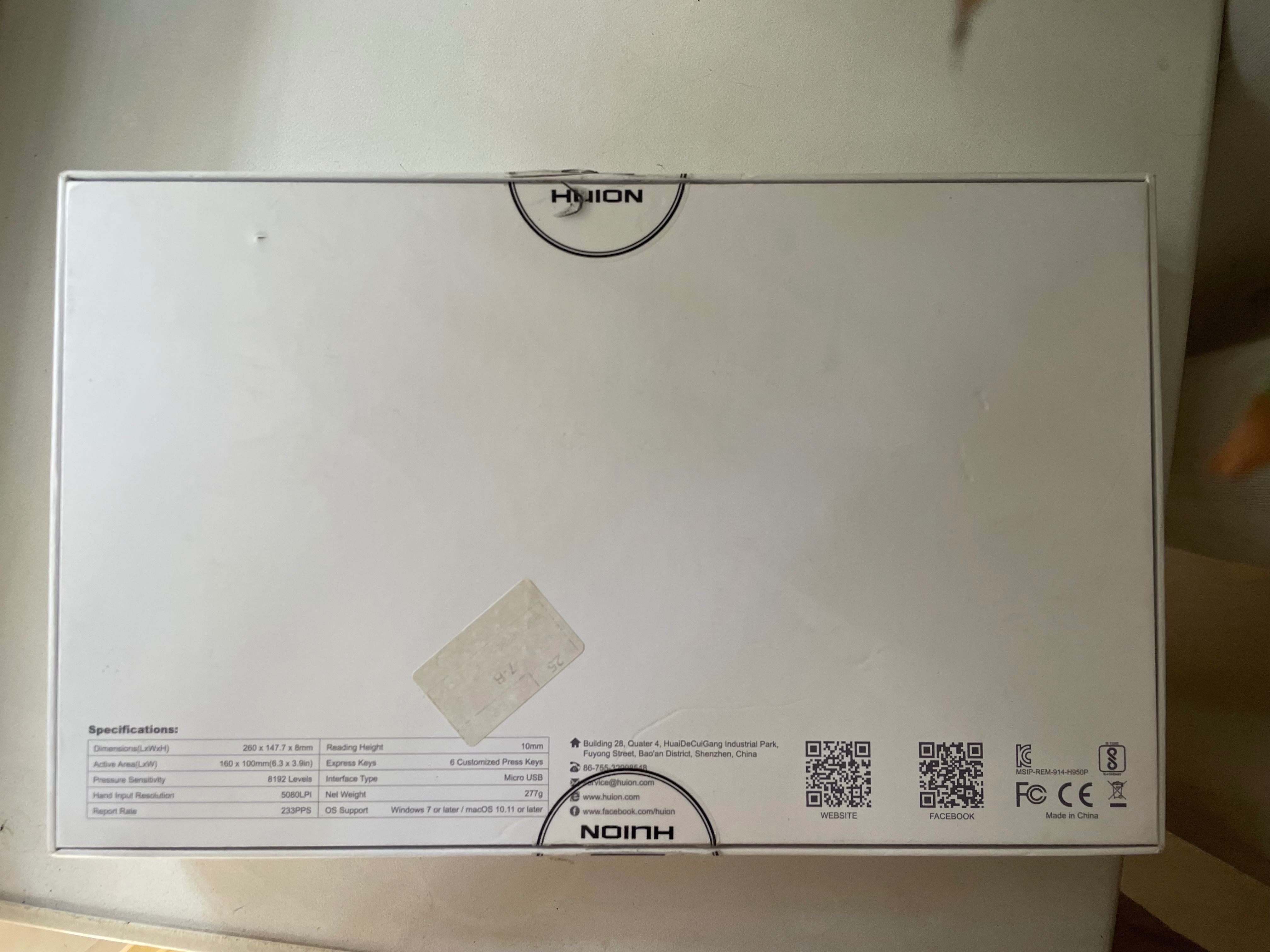 Графічний планшет Huion Inspiroy H640P