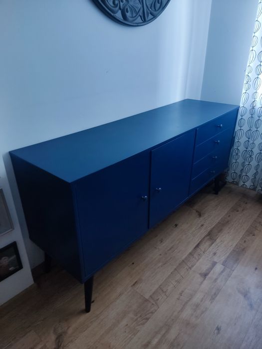 Komoda granatowa PRL