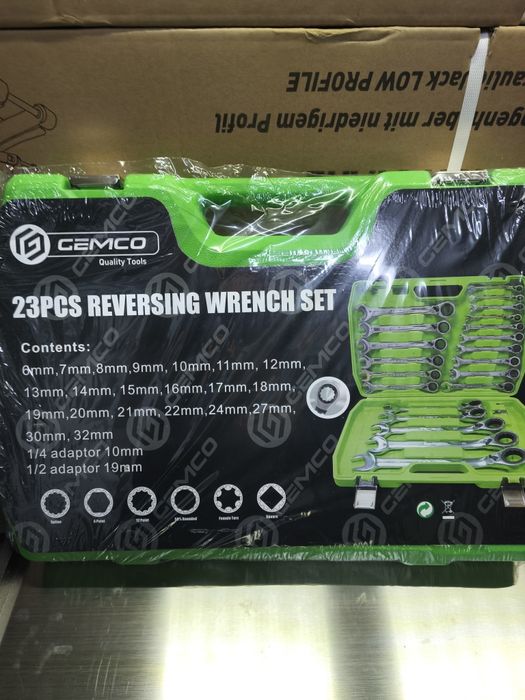 Conjunto 23pcs  de chaves de Roquete reversível dos 6mm aos 32mm