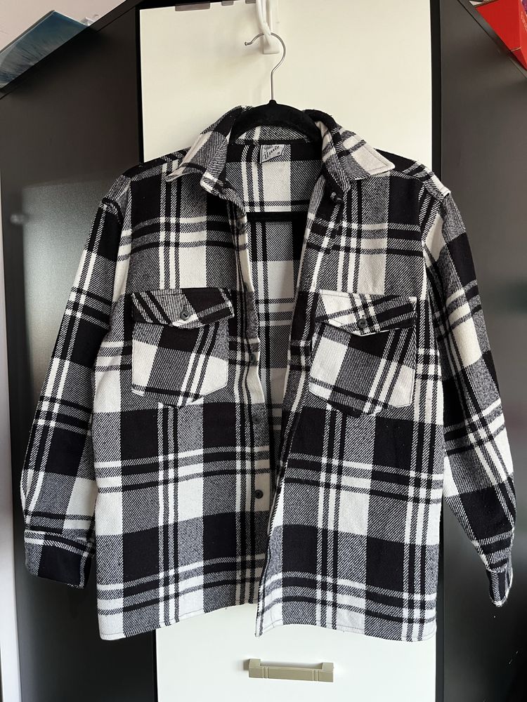 kurtka bluza koszula w kratę flanelowa flanela katana
