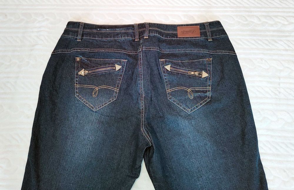 SHEEGO piękne spodnie damskie  Jeans BIG SIZE PLUS duży rozmiar ok 5XL