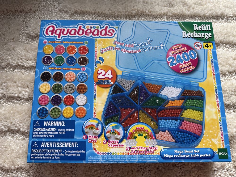 Koraliki aquabeads w pudelku 2400 el