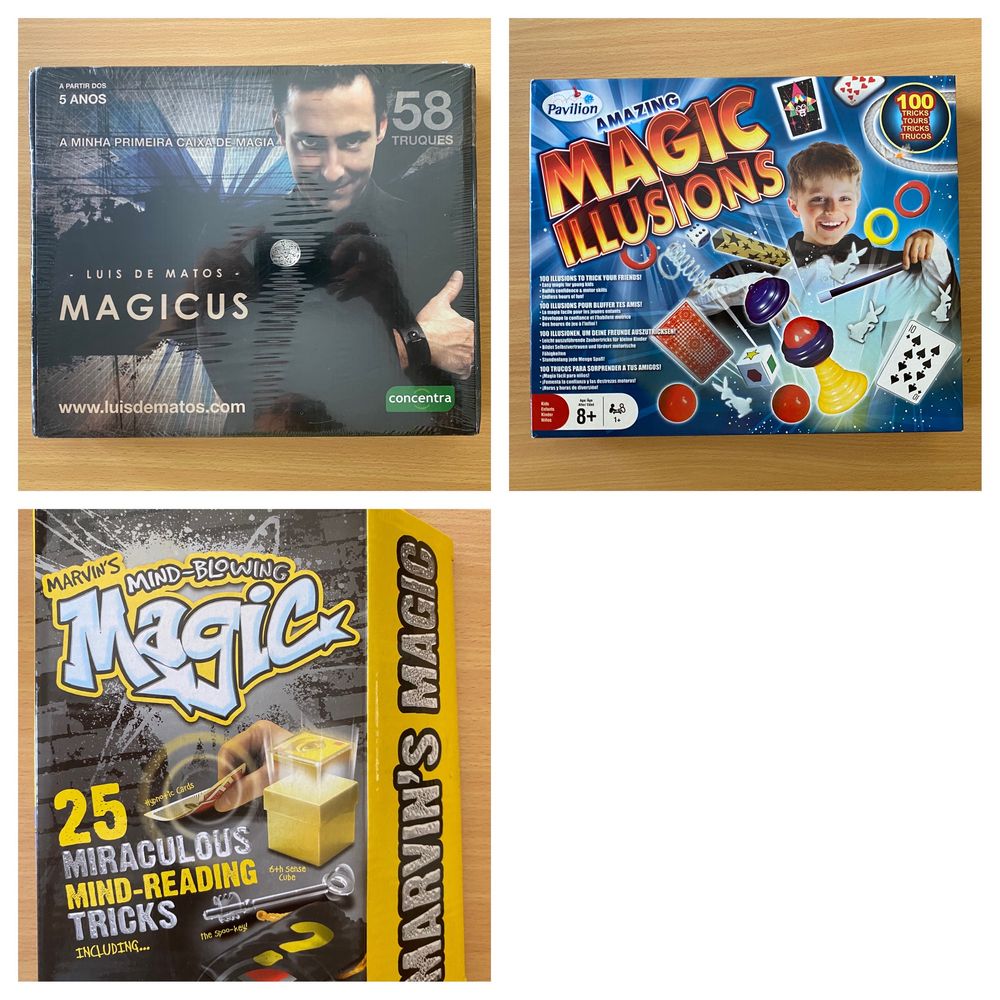 Jogos de Tabuleiro Infantis, Puzzles e Truques de Magia