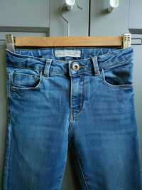 Spodnie jeansy ZARA niebieskie 128 cm (8 lat)