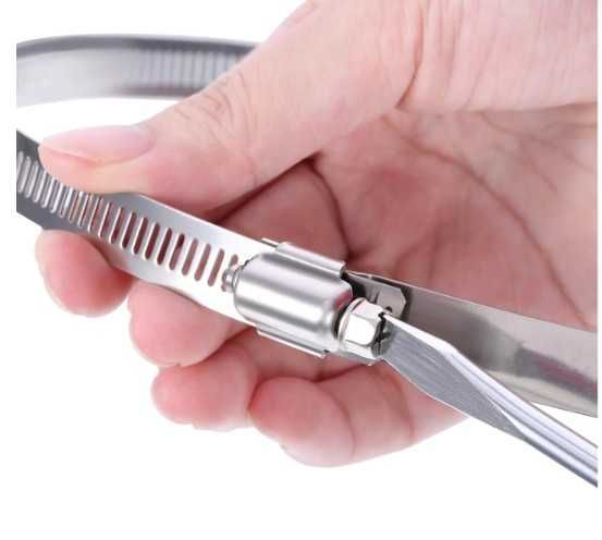 Opaska zaciskowa ślimakowa 65-89mm stal nierdzewna 6 sztuk LOOTICH
