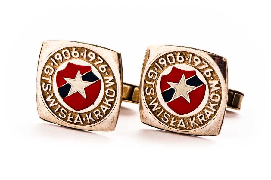 Spinki do Koszuli - 13,33g - 70 lat GTS Wisła Kraków - IMAGO ARTIS