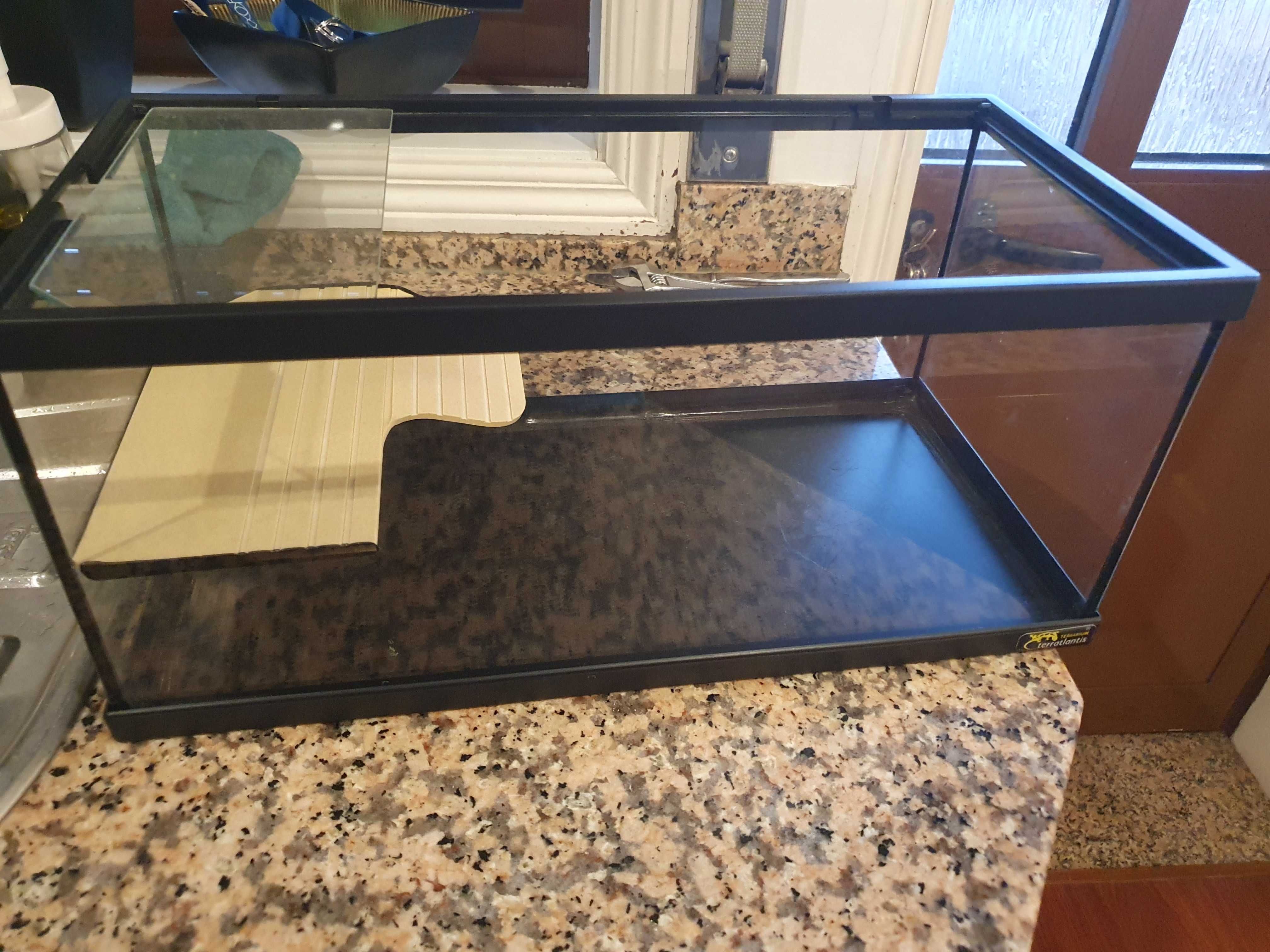 Aquário pequeno para peixe ou tartaruga