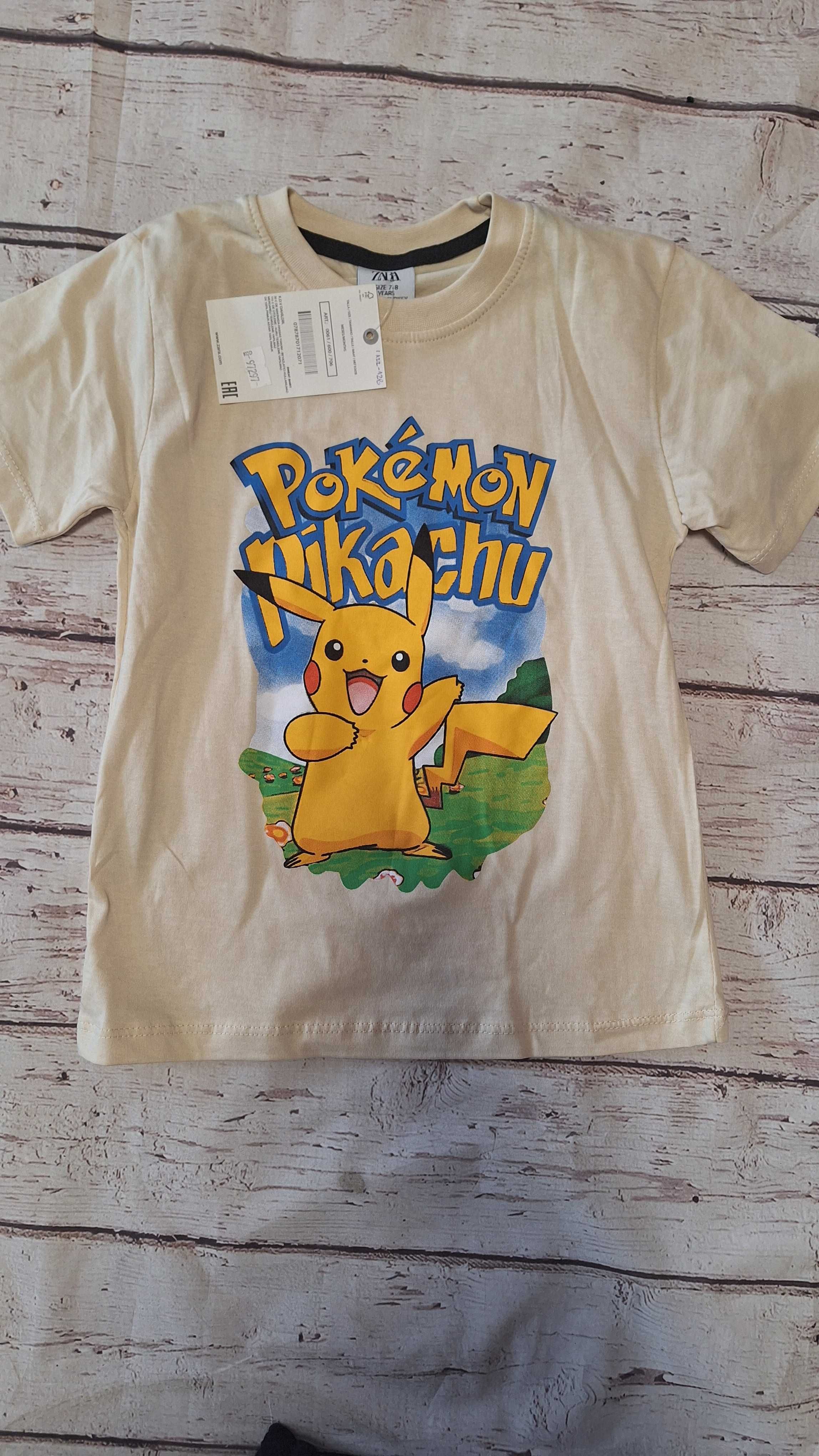 Komplet chłopięcy Pokemon t-shirt + spodnie 134/140