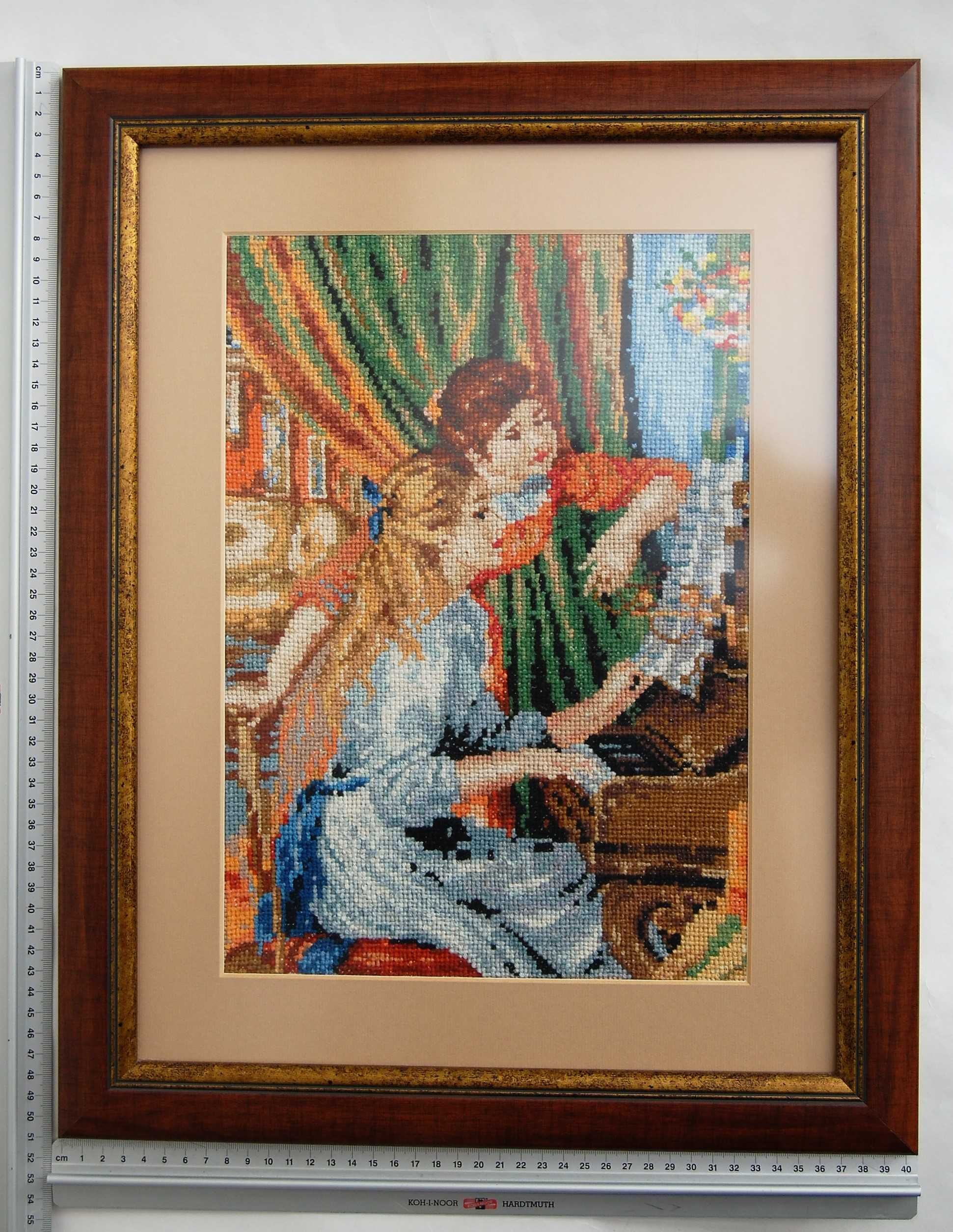 Renoir Dziewczęta przy pianinie impresjonizm obraz haftowany