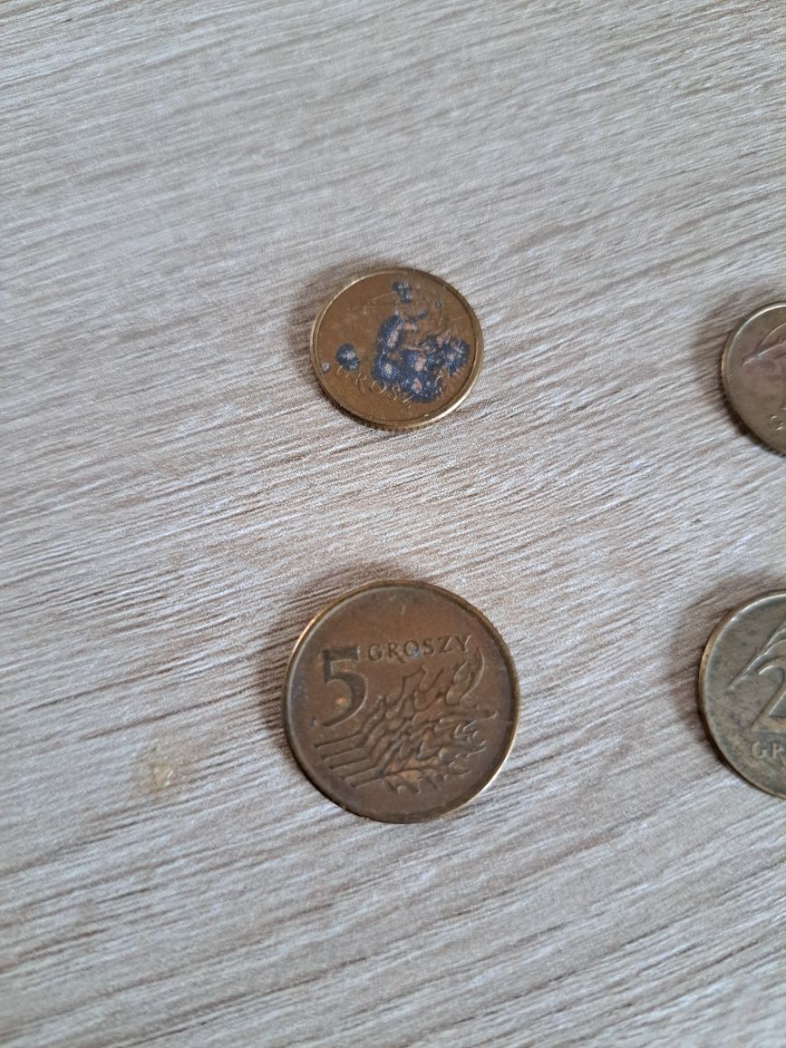1 grosz 1991 2 grosze 1991 5 groszy 1990