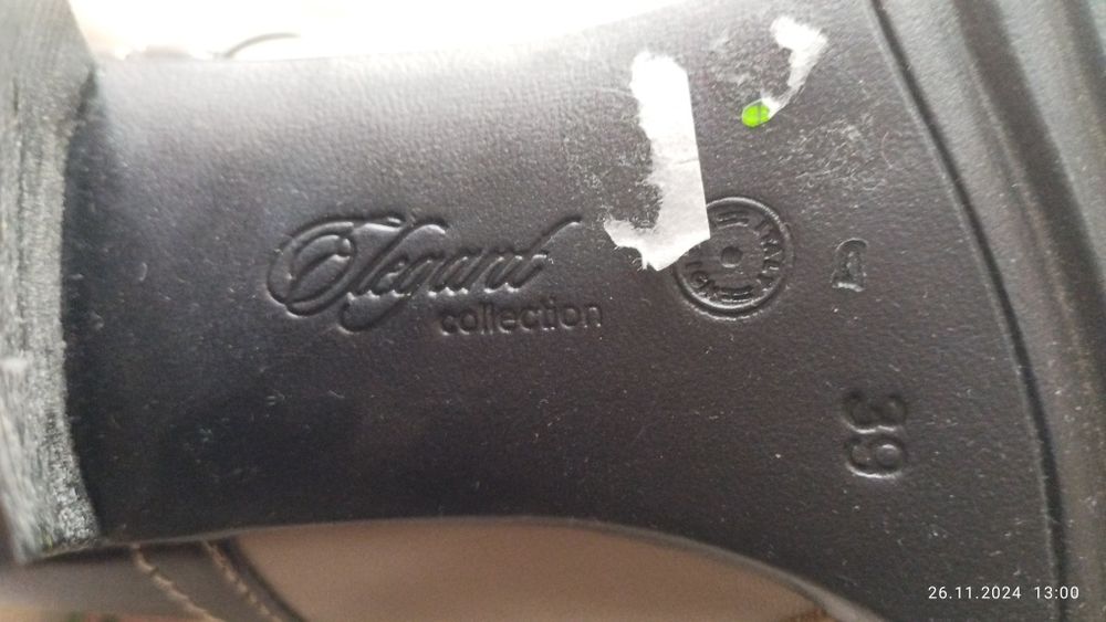 Жіноче осіннє шкіряне взуття 39р