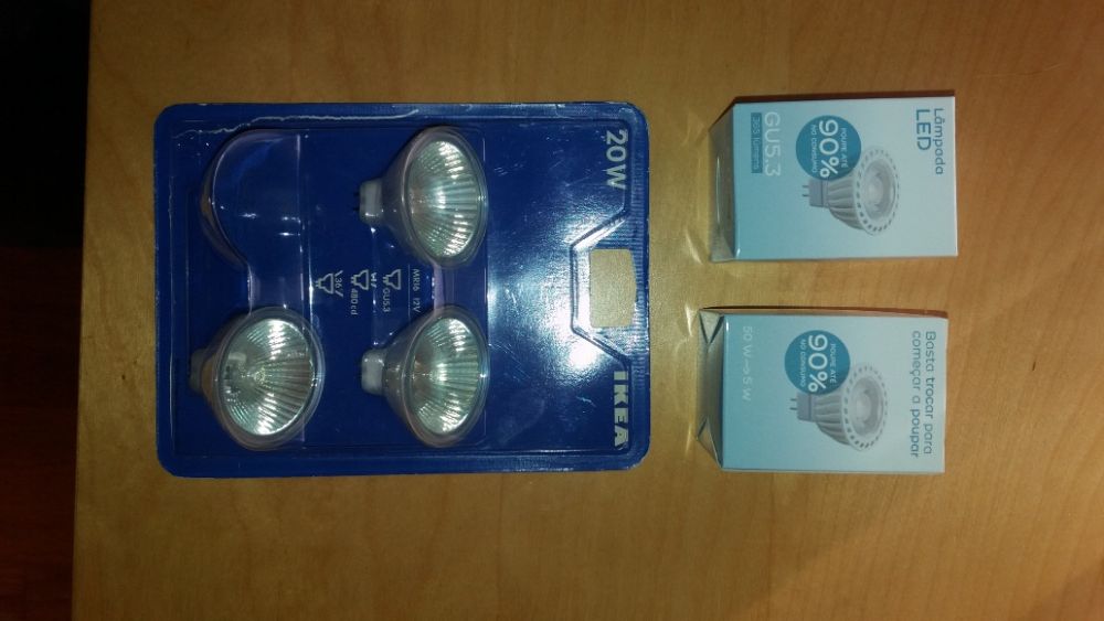 Lampadas GU5.3 novas