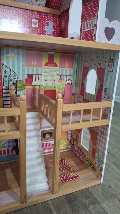 Domek dla lalek drewniany duży