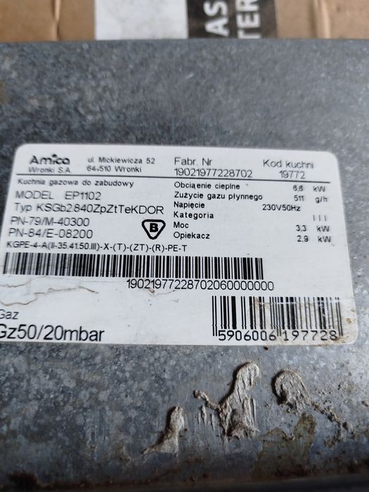 Piekarnik elektryczny  Amica