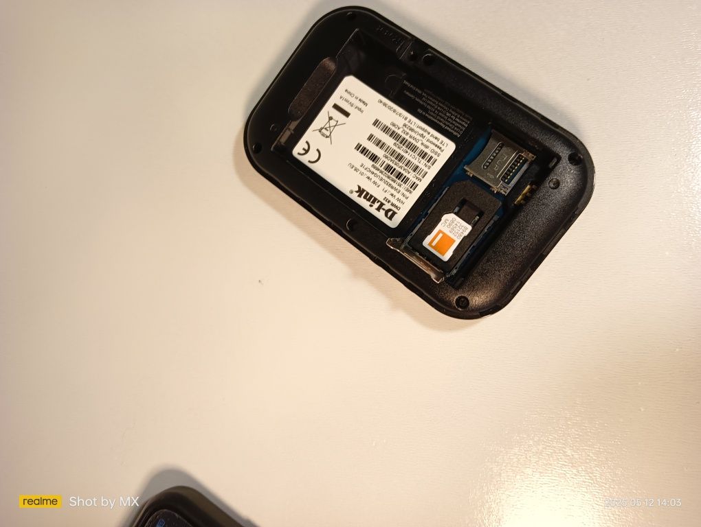 Router na karta SIM LTE WiFi 5 GHz przenośny smartfon laptop bateria