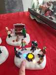 2 x Figurki świecące led Magic Village do rozbudowy zimowego miasteczk