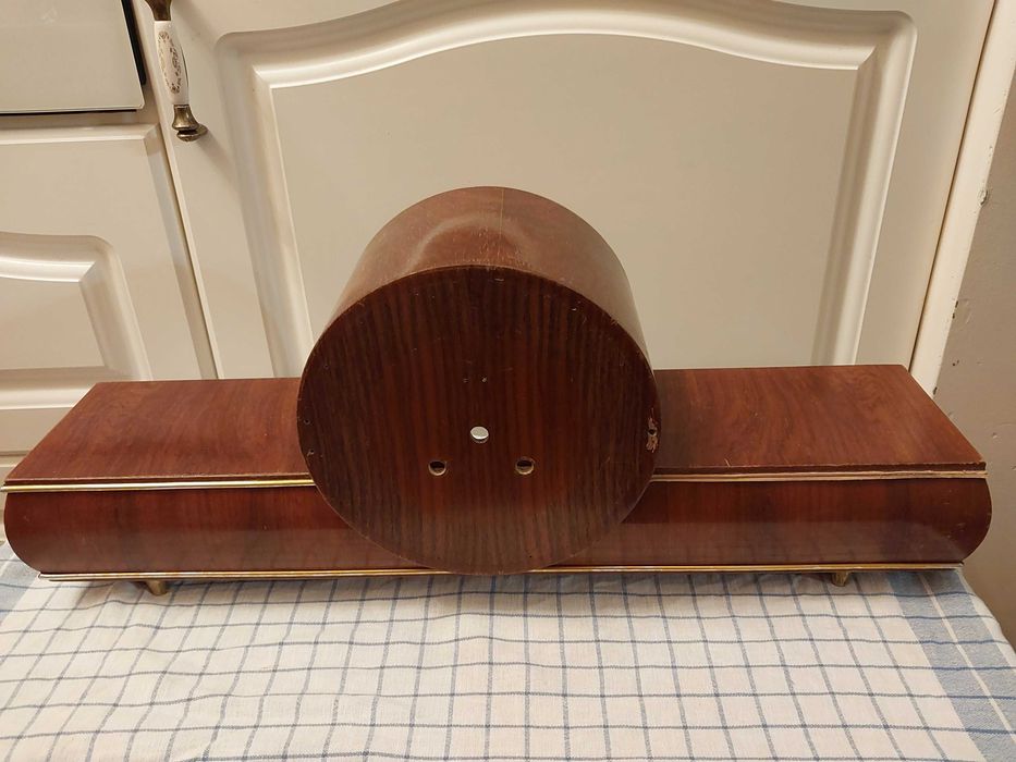 Zegar kominkowy VEB Piko Fm Sonnenberg. Skrzynia zegara NRD.