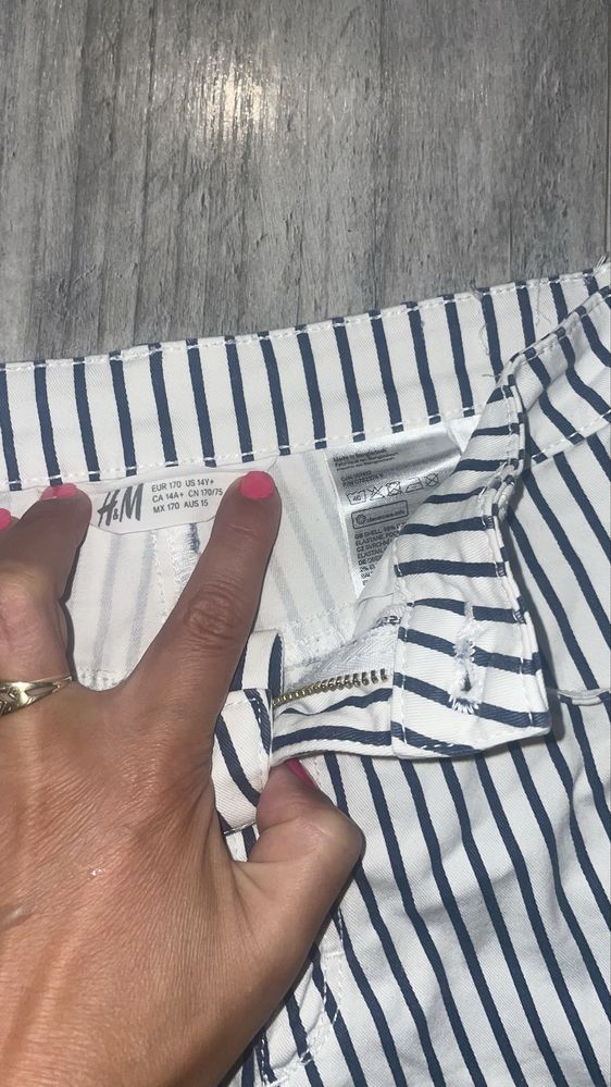 Spodenki w paski h&m rozm.164