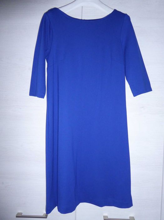 Prosta klasyczna sukienka niebieska Orsay rozmiar 38