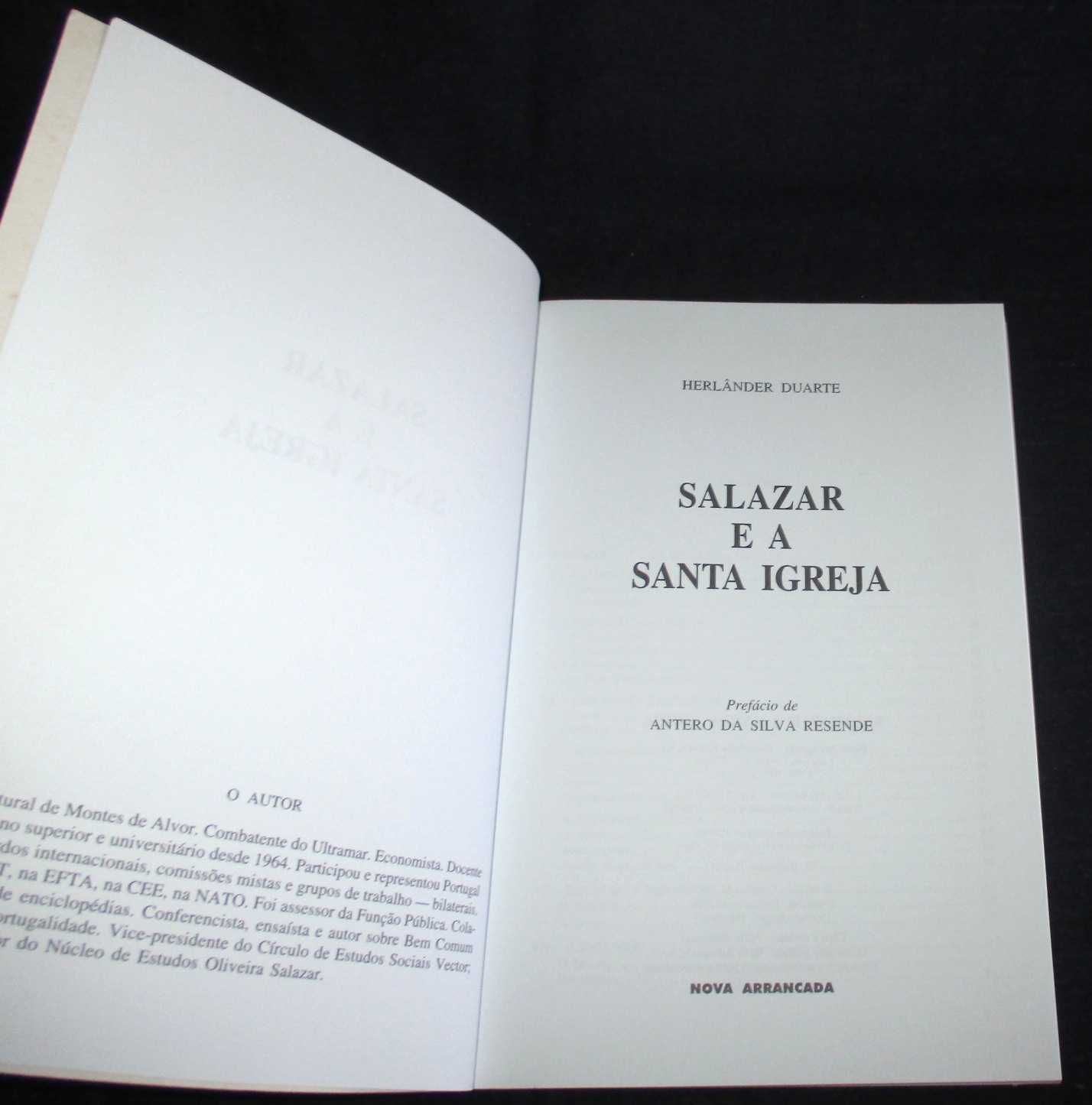 Livro Salazar e a Santa Igreja Herlânder Duarte