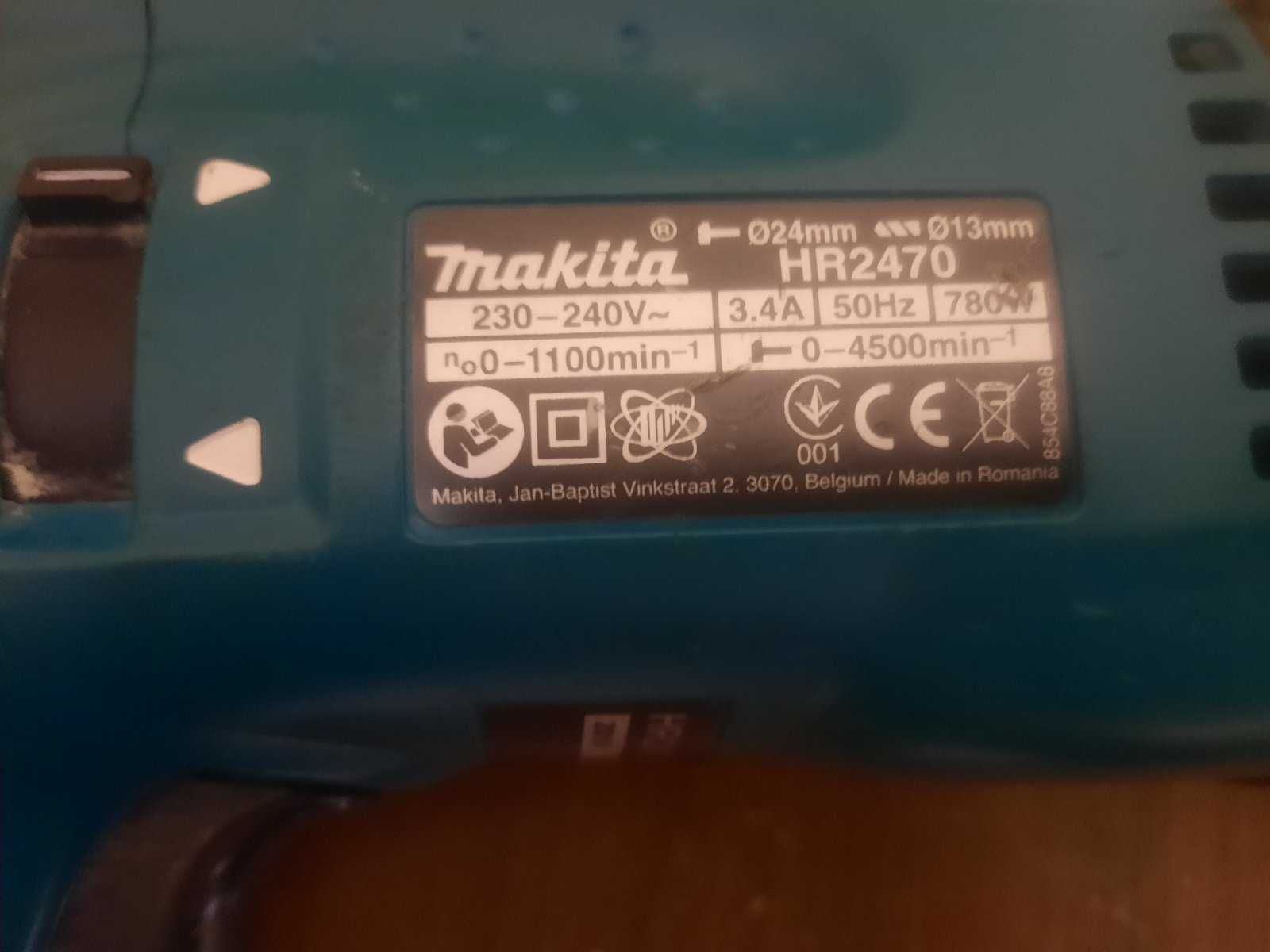 Перфоратор makita 2470 hr, 780 вт., 2,7 дж.