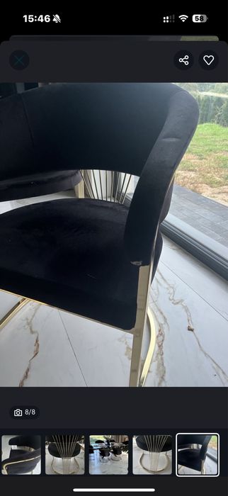 Fotele krzesla Marcille glamour 6 szt