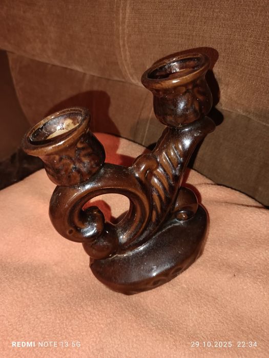 Świecznik z okresu PRL-U