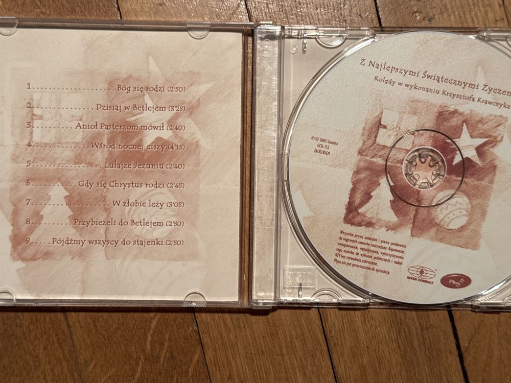 CD kolędy w wykonaniu Krzysztofa Krawczyka