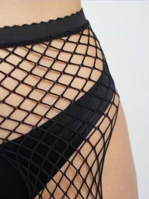 Эротическиое белье колготы в сетку, с доступом, пояс с чулками білизна
