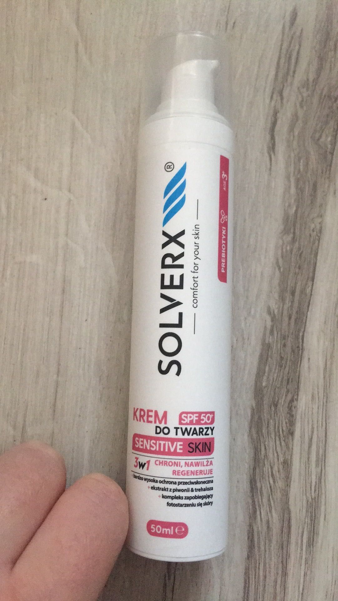 Solverx Krem do twarzy z SPF 50+ Sensitive Skin 50 ml