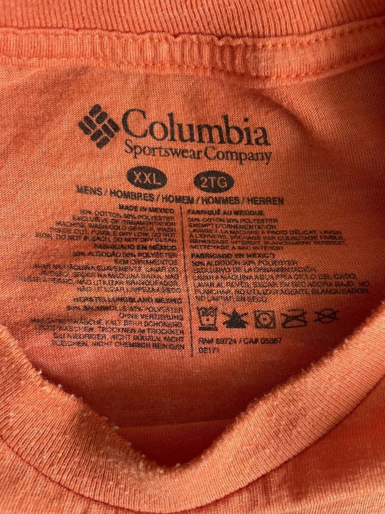 Columbia męski t-shirt rozmiar 2XL, 90% Cotton