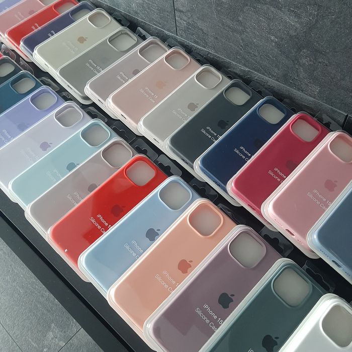 Чохол на айфон 15 про макс Silicone Case білий | Чехол для iphone