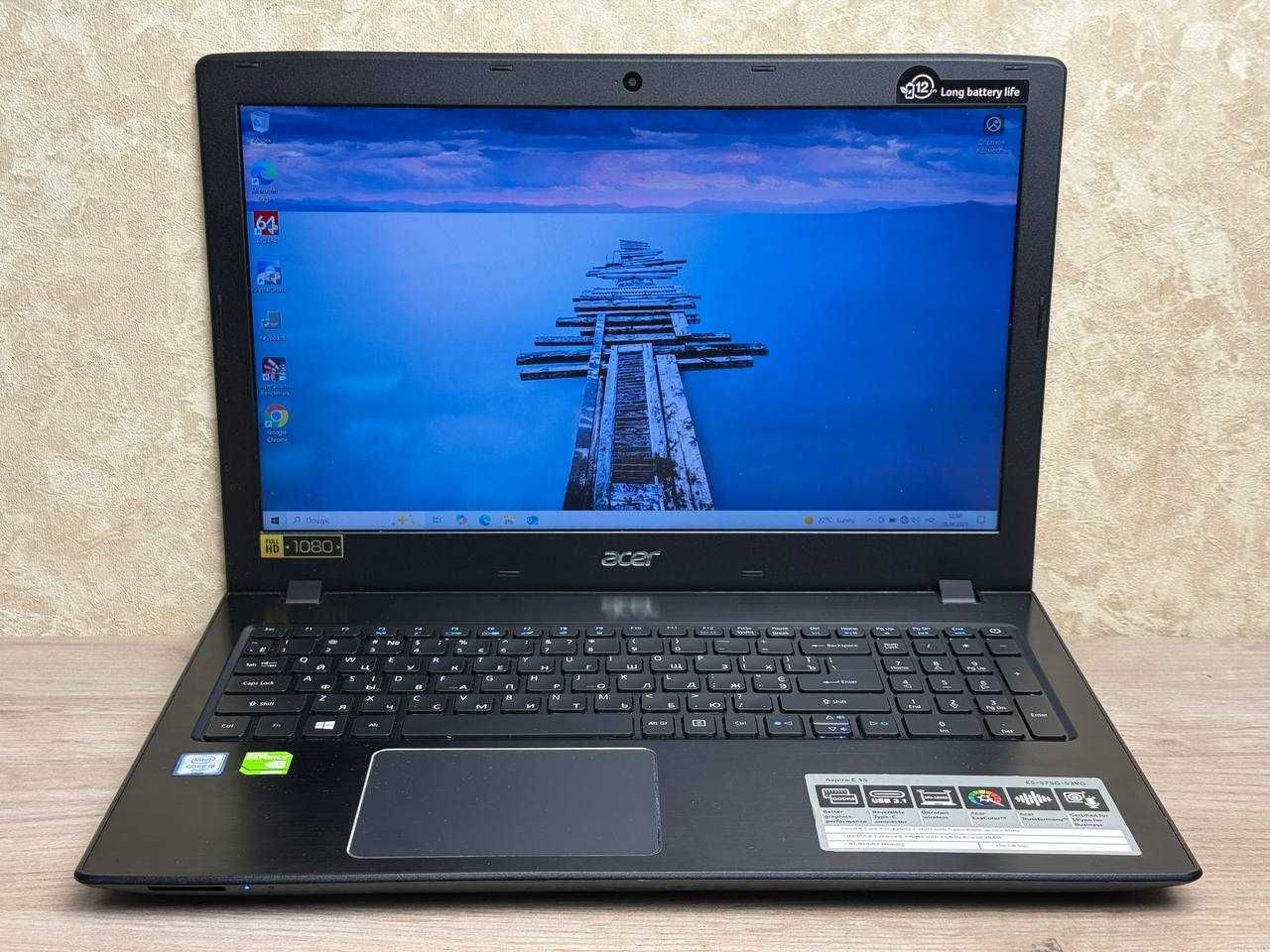 Игровой Acer Aspire E5-575G nvidia 940mx, i5 SSD256/ 8 DDR4 акб 5ч