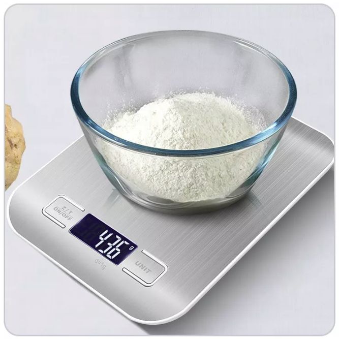 Waga Kuchenna Elektroniczna Płaska 5Kg/1G