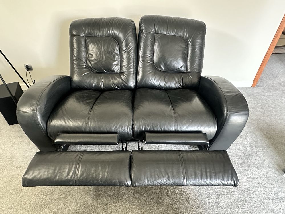 Sofa Kanapa fotele tozkladane z funkcją relax skora