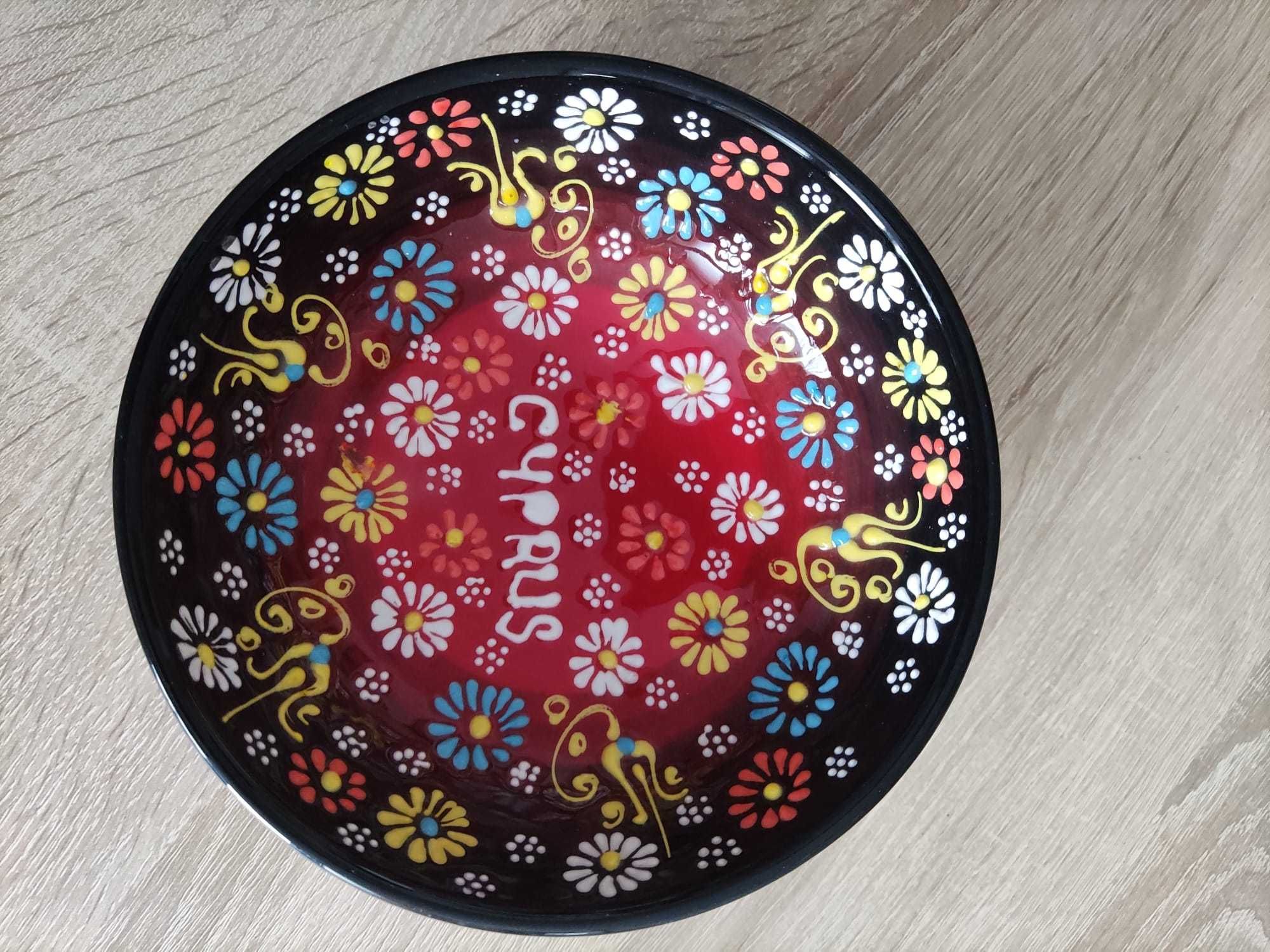 Miska ceramiczna ręcznie malowana przywieziona z Cypru