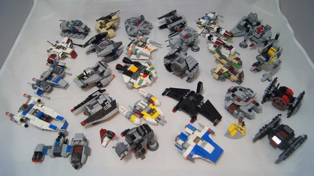 Lego Star Wars mix Microfighters 28 maszyn lata od 2014 do 2018 kg