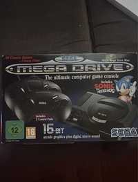 mega drive mini em caixa