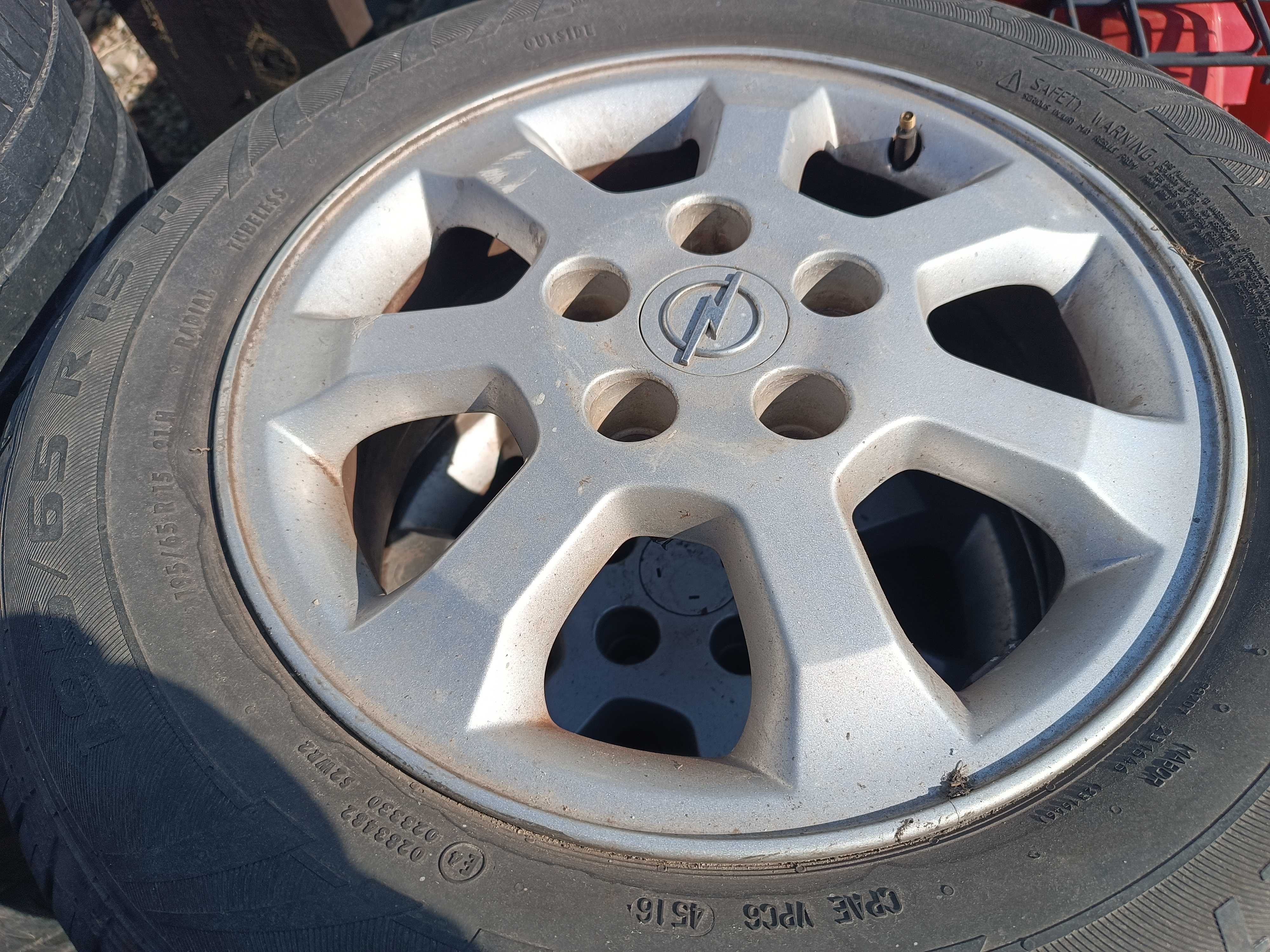 Alufelgi 5x110 Opel Vectra astra Zafira opony 195/65/15 komplet tanio