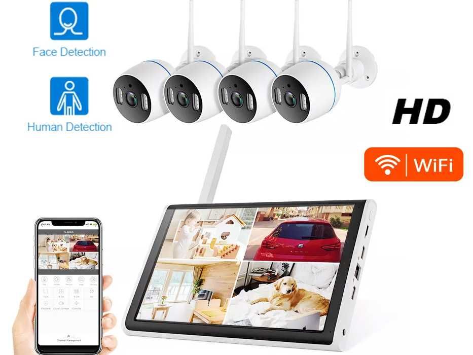 CCTV WIFI 4 Câmaras HD + Tablet  Sistema Vídeo Vigilância  (NOVO)